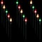 Set of 15 Lighted Red, Clear & Green C9 Christmas Pathway Marker Décor